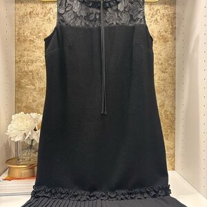 Karl Lagerfeld Black Lace Detail Garment